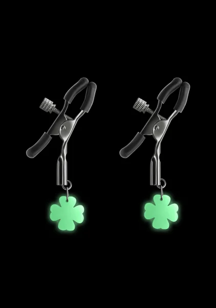 Bound Adjustable G4 Glow In The Dark Nipple Clamps by NS Novelties - Rose Gold
