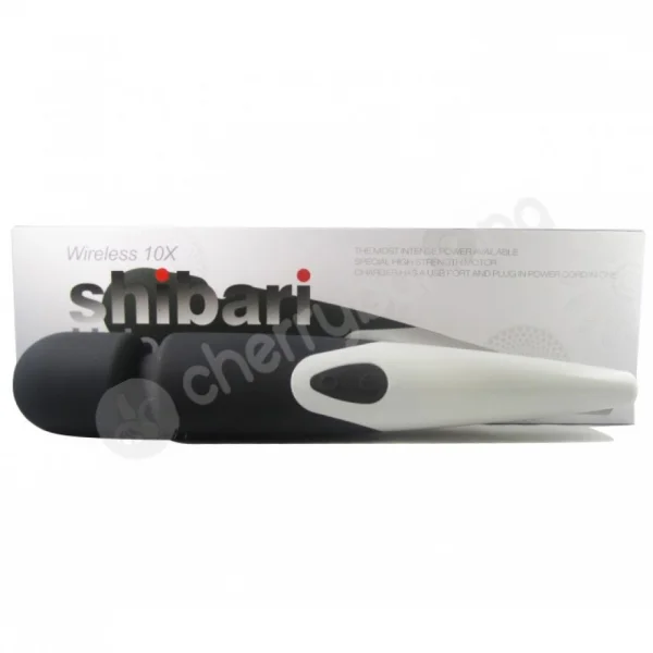 Shibari Halo Black Wireless 10 Speed Massage Wand Vibrator