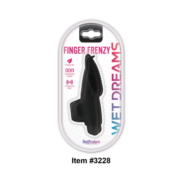 Wet Dreams Finger Frenzy 10 Function Black — image 4 of 6