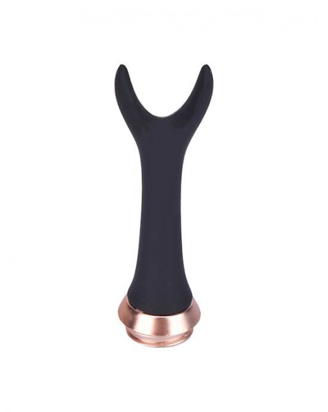 Vibrator With Interchangeable Heads  - Black
