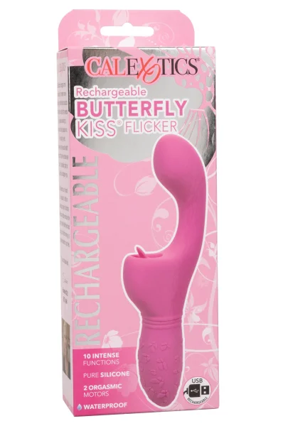 Rechargeable Butterfly Kiss Flicker Pink