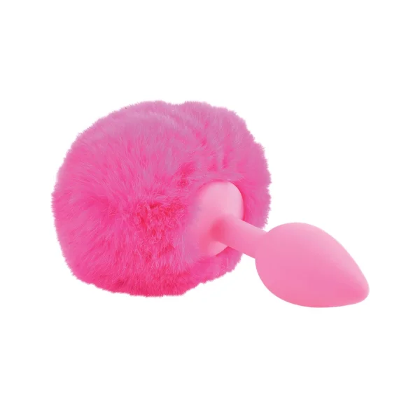 Neon Bunny Tail - Pink