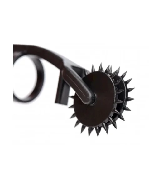 Thorn Double Finger Pinwheel - Black -  4 Inch