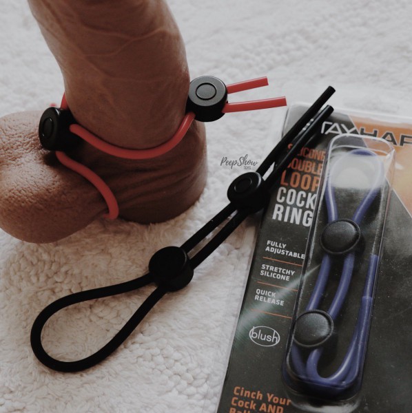 Blush Stay Hard Silicone Double Loop Cock Ring