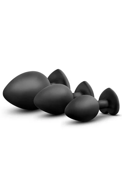 Blush Luxe Black With Red Gems Bling Plugs Training Kit — image 4 of 7
