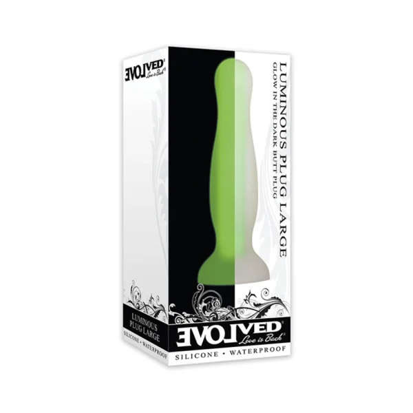 Evolved Luminous Silicone Plug Large Green — image 6 of 9