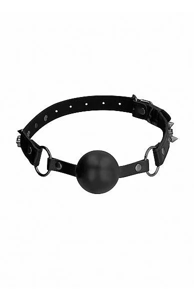 Ouch! Skulls And Bones - Silicone Ball Gag - Black