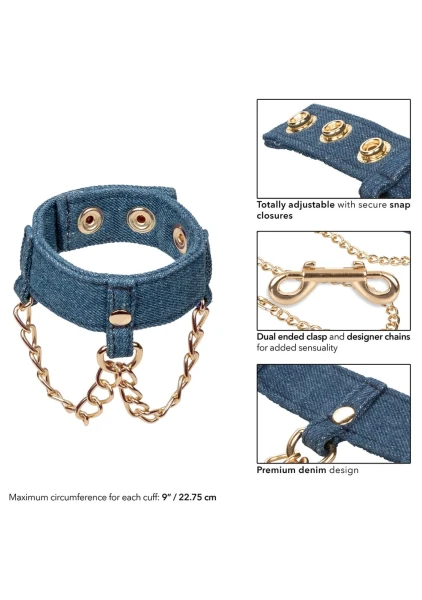 Ride 'em Premium Denim Collection Ankle Cuffs
