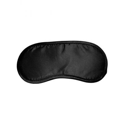S M Satin Blindfold Black
