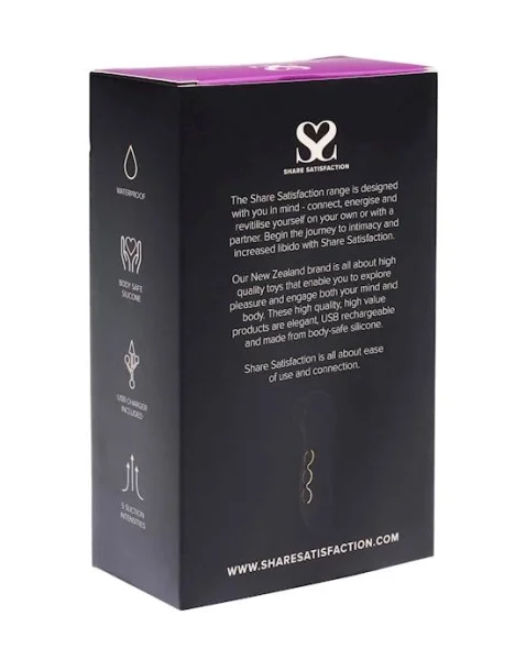 Share Satisfaction Coco Suction Vibrator - Black