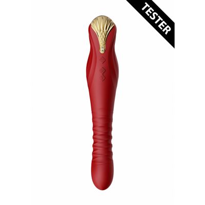King Vibrating Thruster Wine Red Tester Clit And G Spot Vibrator