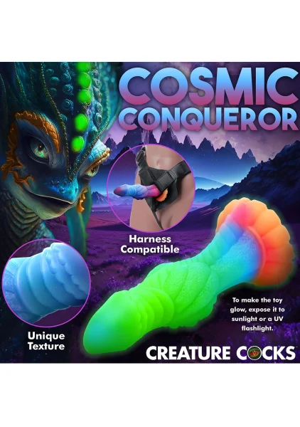Creature Cocks -  Galactic Cock Alien Creature Glow-in-the-Dark Silicone Dildo