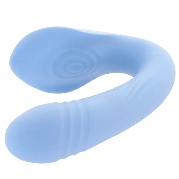 Tap & Thrust Rechargeable Silicone Dual Stimulation Thrusting Vibrator By Evolved Novelties