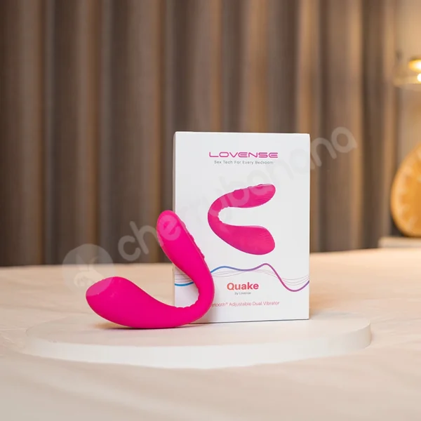 Lovense Dolce Remote Control Dual-ended Vibrator - Hot Pink - 2.9 Inch