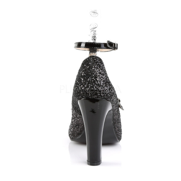 4 inches Heel, 1 1/2 inches PF Round Toe Pump W/ Glitters — image 20 of 20
