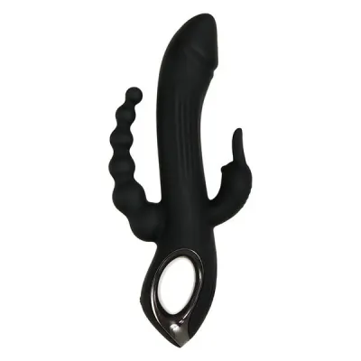 Evolved Trifecta USB Rechargeable Rabbit Vibrator with Anal Stimulator