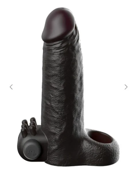 Fantasy X-tensions Vibrating Real Feel 2" Extension - Black — image 11 of 11