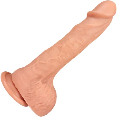The Charmer 6 25 Inch Silicone Realistic Dildo With Balls Suction Cup Base By Fukena Vanilla