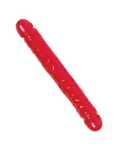 Vivid Essentials 12 Inch Double Dong - Red — image 3 of 7