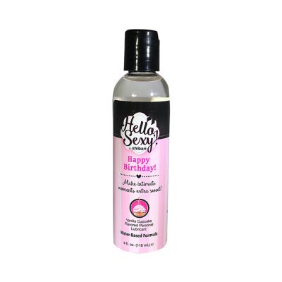 Shibari Hello Sexy Happy Birthday Flavor Lube Water Based 4oz