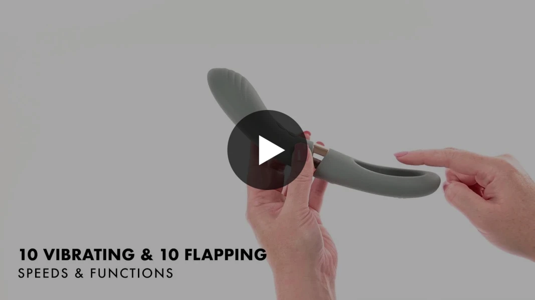 Chick Flick Waterproof Silicone Dual Ended Flickering Tongue G-Spot Vibrator By Evolved Novelties - Green