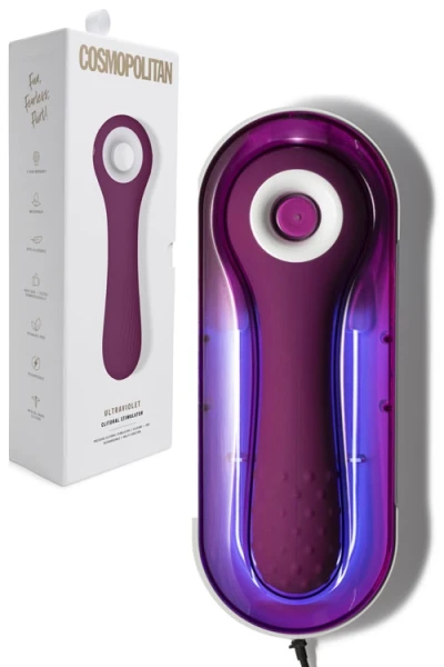 Cosmopolitan 7.5" Ultraviolet Clitoral Vibrator with Sterilising Case
