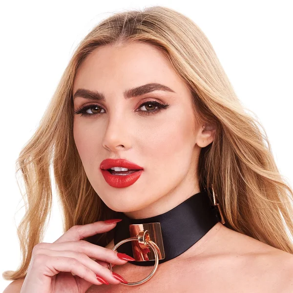 Secret Kisses Rose Gold Collar and Leash — image 4 of 6