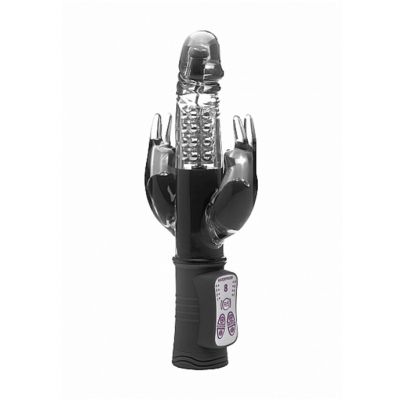 Laci Double Rabbit Rotating Triple Motors 8 Speeds Black