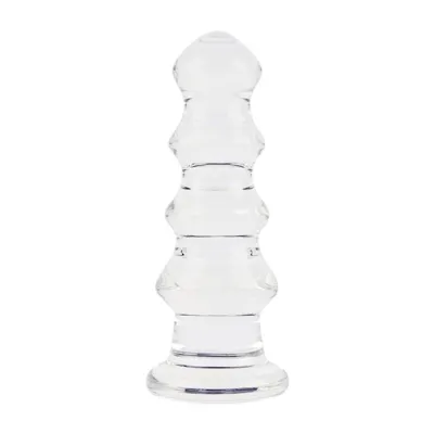 Lucent Small Pagoda Glass Butt Plug