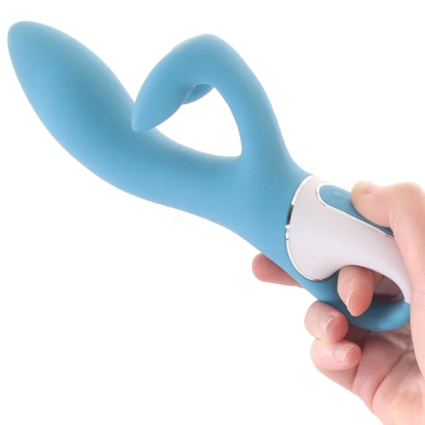 Satisfyer Embrace Me Silicone Rechargeable Flexible Dual Stimulation Vibrator - Turquoise