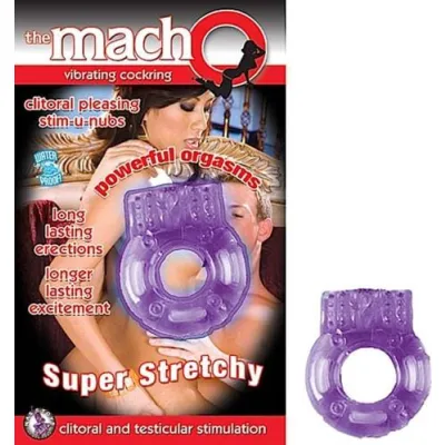 The Macho Vibrating Cock Ring Purple