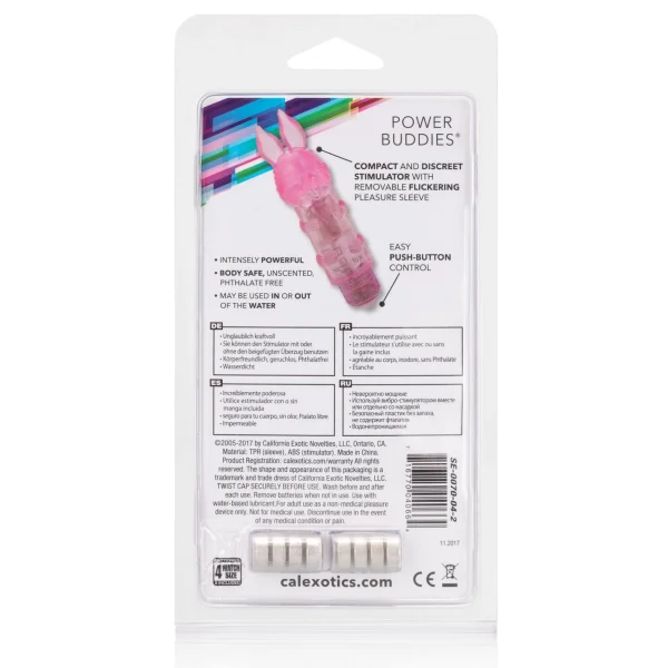 Waterproof Power Buddies Rabbit - Pink