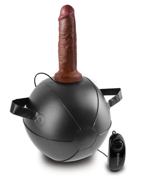 King Cock Vibrating Mini Sex Ball with 7 in. Dildo