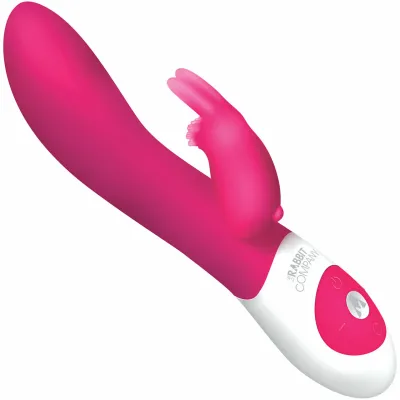 Classic Rabbit Silicone Rechargeable Vibrator by The Rabbit Company Pink
