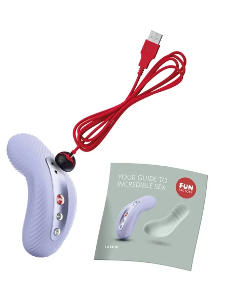 Fun Factory LAYA III Rechargeable Waterproof LAY-ON Vibrator - Sage Green