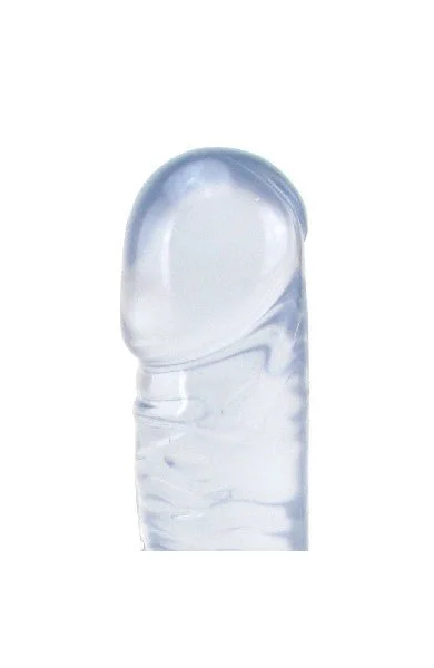 Crystal Jellies 8 Inch Classic Dildo in Clear