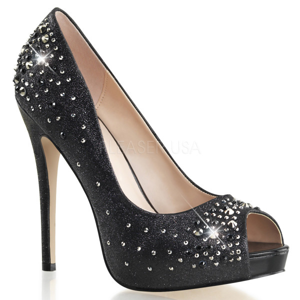 5 inches Heel, 3/4 inches Hidden PF Peep Toe Pump — image 5 of 8