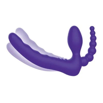 Pegasus 7 Inch DP Rechargeable Remote Controlled Strapless Strap On