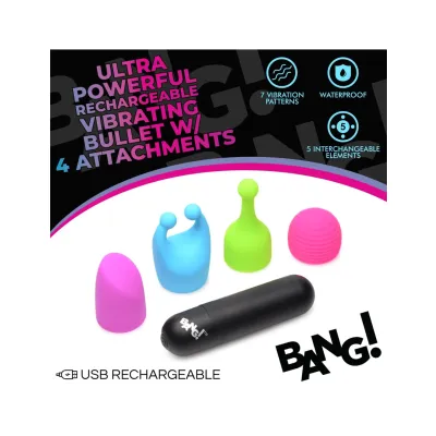Bang Rechargeable Bullet w Attachments