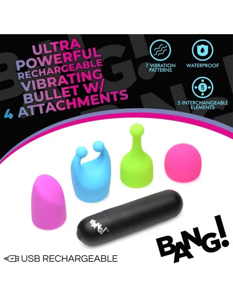 Bang! Rechargeable Bullet w/ Attachments