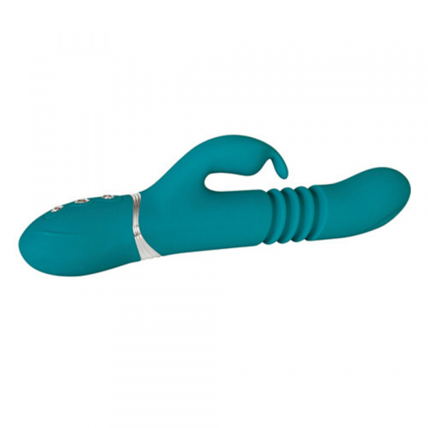 Adam & Eve Eve's Rechargeable Thrusting Rabbit - Green — image 13 of 25