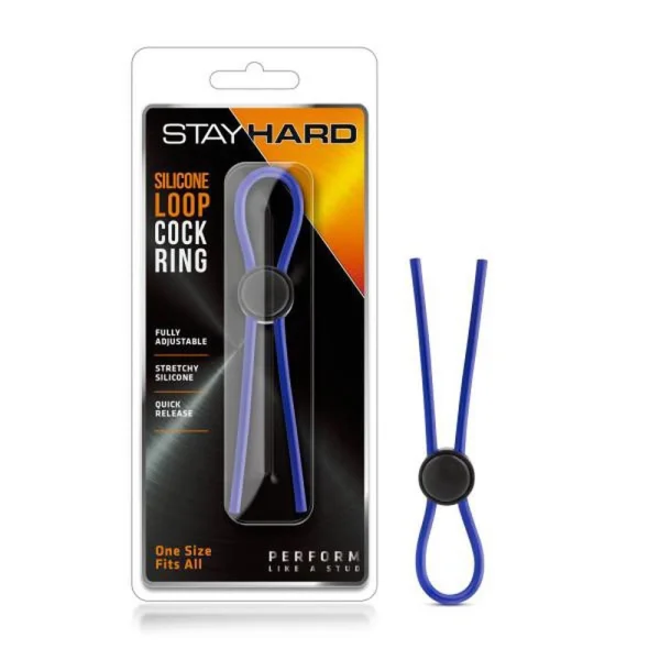 Blush Stay Hard Silicone Loop Cock Ring
