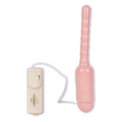Anal Invader Vibrator 8 Inch Flesh