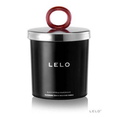 Lelo Black Pepper Pomegranate Massage Candle White 150g