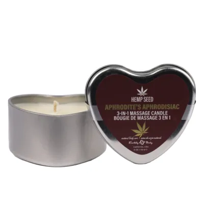 Hemp Seed 3 In 1 Massage Heart Candles Aphrodite s Aphrodisiac