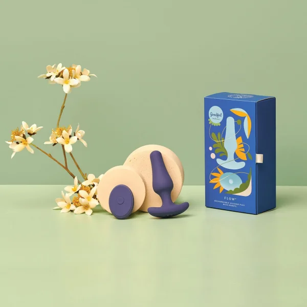 Goodful Wellness Flow Rechargeable Waterproof Silicone Anal Plug With Remote