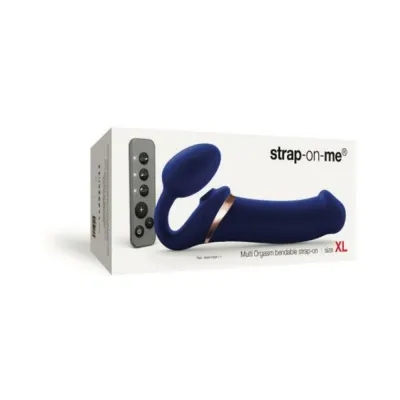Strap on me Multi Orgasm Bendable Strap on Xl Night Blue