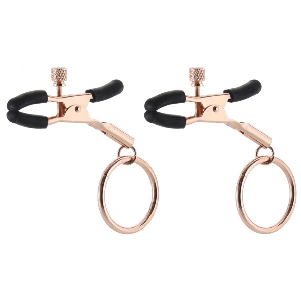 Bound Adjustable C2 Nipple Clamps By NS Novelties - Rose Gold