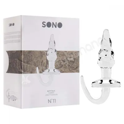 Sono No 11 Clear Tailed Butt Plug