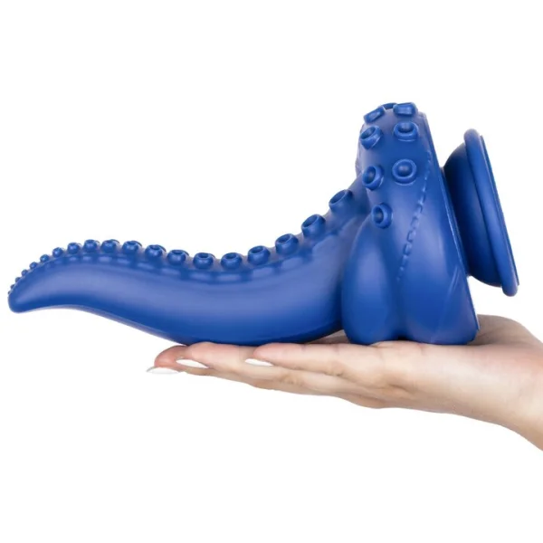 The Octopussy Monster Blue Tentacle Swirl Dildo - 8 Inch — image 5 of 5